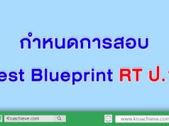 กำหนดการสอบ และกรอบโครงสร้างของการประเมินความสามารถของผู้เรียน (RT) ชั้น ป.1