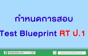 กำหนดการสอบ และกรอบโครงสร้างของการประเมินความสามารถของผู้เรียน (RT) ชั้น ป.1