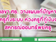 อนุชาถก วางแผนแก้ปัญหาหนี้ครูทั้งระบบ ห่วงครูที่กู้เงินจากสหกรณ์ออมทรัพย์ครู