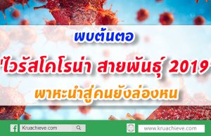 พบต้นตอ "ไวรัสโคโรน่า สายพันธุ์ 2019" พาหะนำสู่คนยังล่องหน