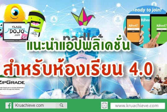 แนะนำแอปพลิเคชั่นสำหรับห้องเรียน 4.0