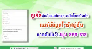 กูเกิ้ลจับมือองค์การอนามัยโลกเปิดตัว SOS Alert แชร์ข้อมูลไวรัสอู่ฮั่น-ยอดดับในจีนพุ่ง 259 ราย