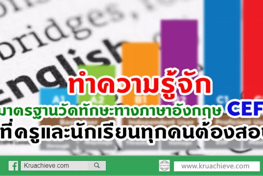 มาตรฐานวัดทักษะทางภาษาอังกฤษ CEFR ที่ครูและนักเรียนทุกคนต้องสอบ