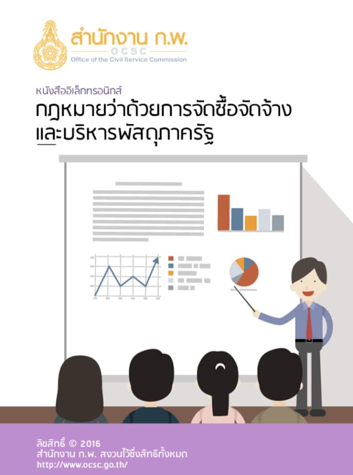 ครูพัสดุดาวน์โหลดด่วน หนังสือกฎหมายว่าด้วยการจัดซื้อจัดจ้างและบริหารพัสดุภาครัฐ จัดทำโดย สำนักงาน ก.พ.