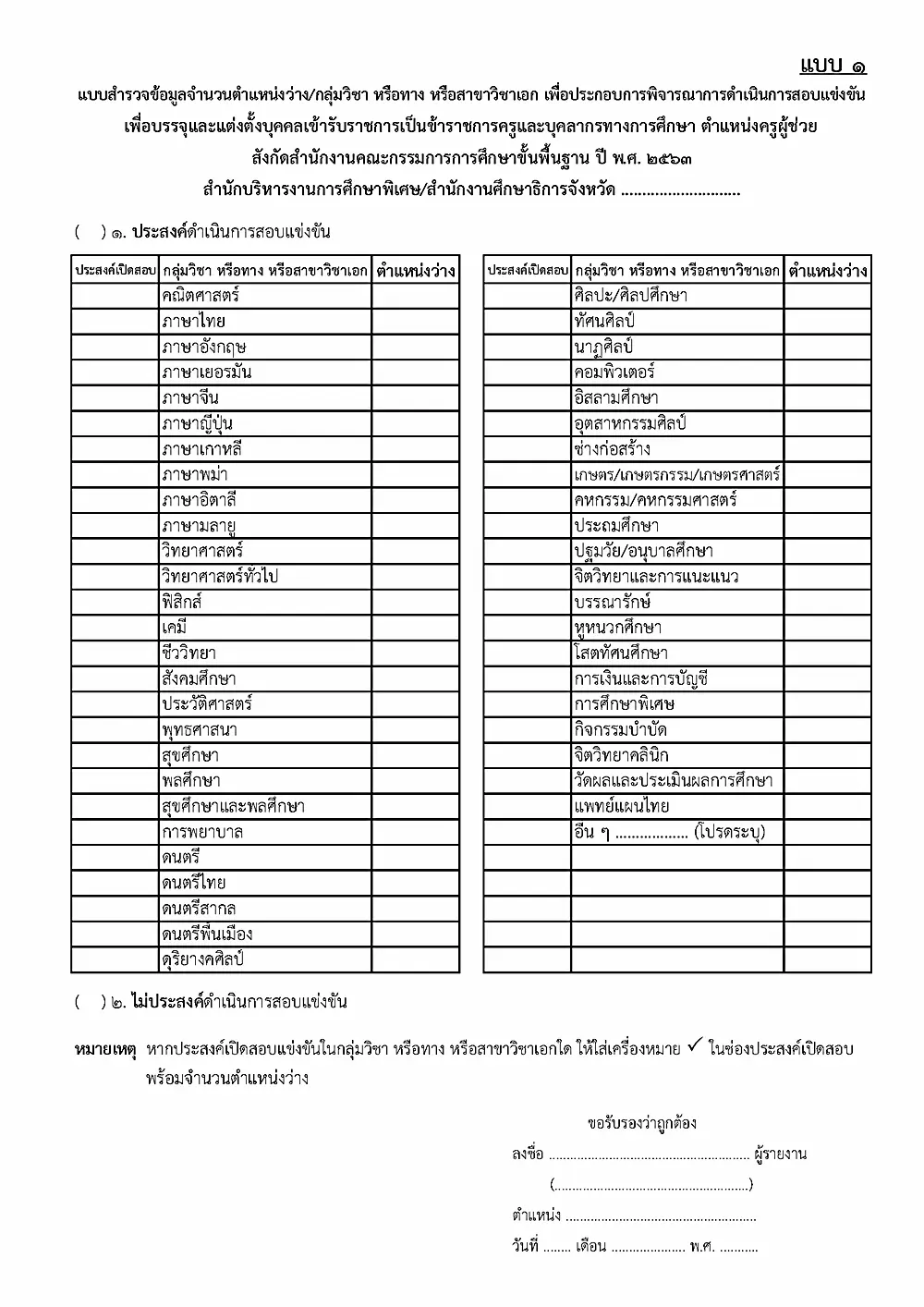 สพฐ.สำรวจความประสงค์ดำเนินการสอบแข่งขันฯ ตำแหน่งครูผู้ช่วย รอบทั่วไป ปี พ.ศ. 2563