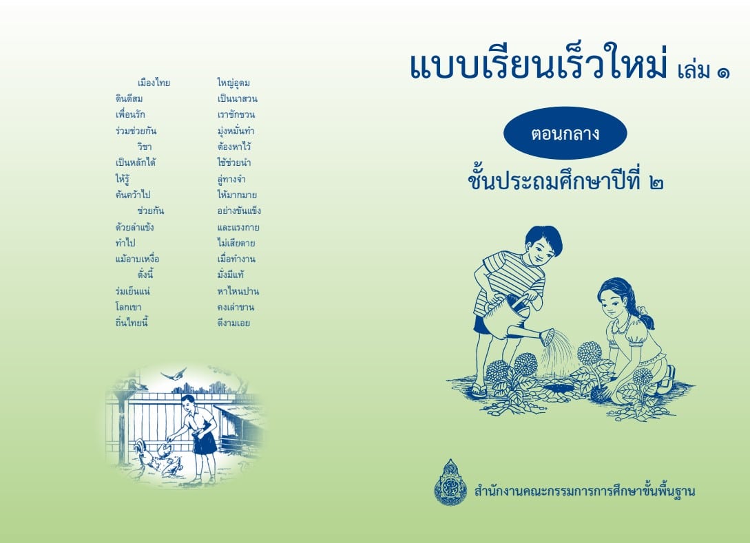 ดาวน์โหลดที่นี่ แบบเรียนเร็ว ชั้น ป.1-3 ส่งต่อถึงผู้ปกครอง ให้นักเรียนฝึกอ่านช่วงปิดเทอมยาว