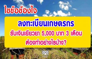 ไขข้อข้องใจ ลงทะเบียนเกษตรกร รับเงินเยียวยา 5,000 บาท 3 เดือน ไม่ให้เสียสิทธิ์ ต้องทำอย่างไรบ้าง ?