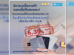 กบข. และธนาคารกรุงไทย จัดโครงการ “สินเชื่อกรุงไทยช่วยรวมหนี้เพื่อสมาชิก กบข.” อัตราดอกเบี้ย 6.35% ต่อปี 3 ปีแรก - ผ่อนได้นานขึ้น สูงสุด 20 ปี