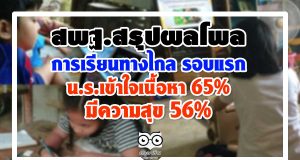 สพฐ.สรุปผลโพล การเรียนการสอนทางไกล รอบแรก น.ร.เข้าใจเนื้อหา65% มีความสุข 56%