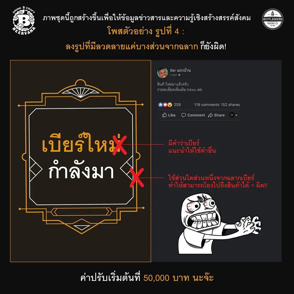 รู้ไว้!! โพสต์รูป “แก้วเบียร์” หรือแม้แต่โพสต์คำว่า “เบียร์” โดนปรับเริ่มต้น 5 หมื่น