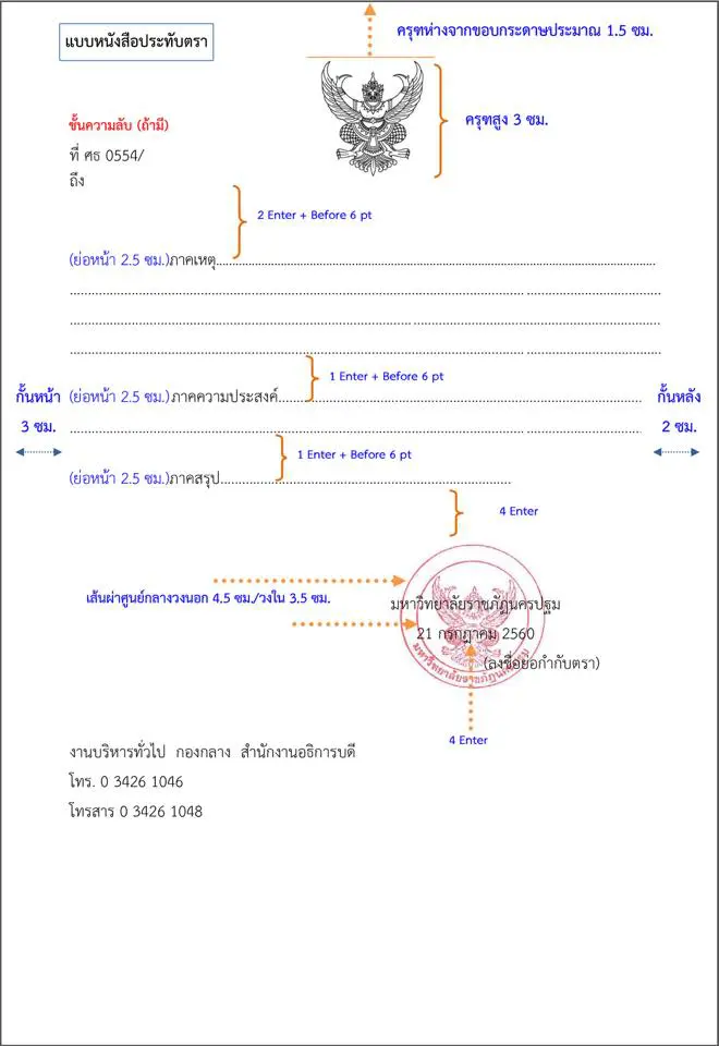 การเขียนหนังสือราชการ “ประเภทของหนังสือราชการ 6 ชนิด”