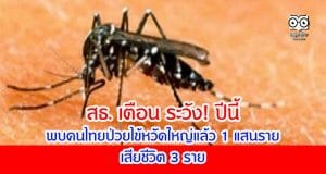 สธ. เตือน ระวัง! ปีนี้พบคนไทยป่วยไข้หวัดใหญ่แล้ว 1 แสนราย เสียชีวิต 3 ราย