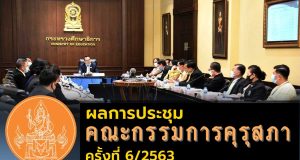 ผลการประชุมคณะกรรมการคุรุสภา ครั้งที่ 6/2563