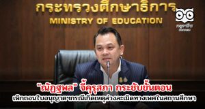"ณัฏฐพล" จี้คุรุสภา กระชับขั้นตอน เพิกถอนใบอนุญาตฯ กรณีเกิดเหตุล่วงละเมิดทางเพศในสถานศึกษา