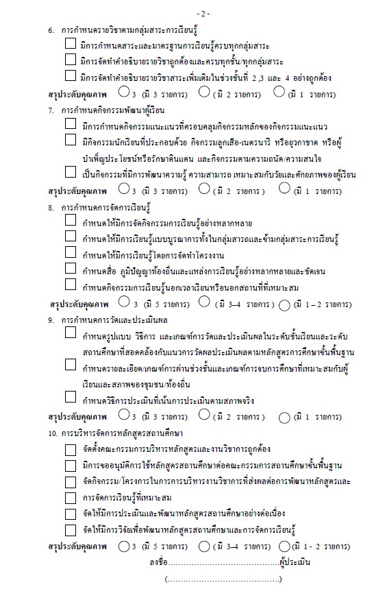 ดาวน์โหลด แบบประเมินหลักสูตรสถานศึกษา และรายงานการใช้หลักสูตรสถานศึกษา ไฟล์เวิร์ด แก้ไขได้ ประกอบตัวชี้วัด 1.1