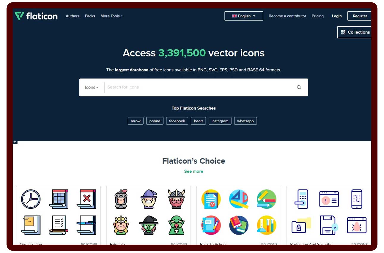 เว็บไซต์ https://www.flaticon.com/ เว็บไซต์ดาวน์โหลดไอคอนยอดนิยม