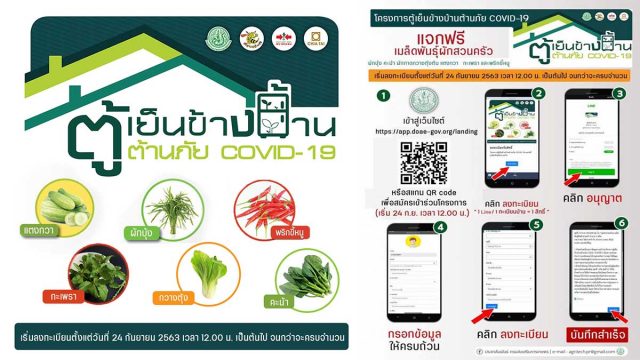 แจกฟรี! เมล็ดพันธุ์ผักสวนครัว 200,000 สิทธิ์ โครงการ “ตู้เย็นข้างบ้าน ต้านภัย COVID-19” ของกระทรวงเกษตรและสหกรณ์