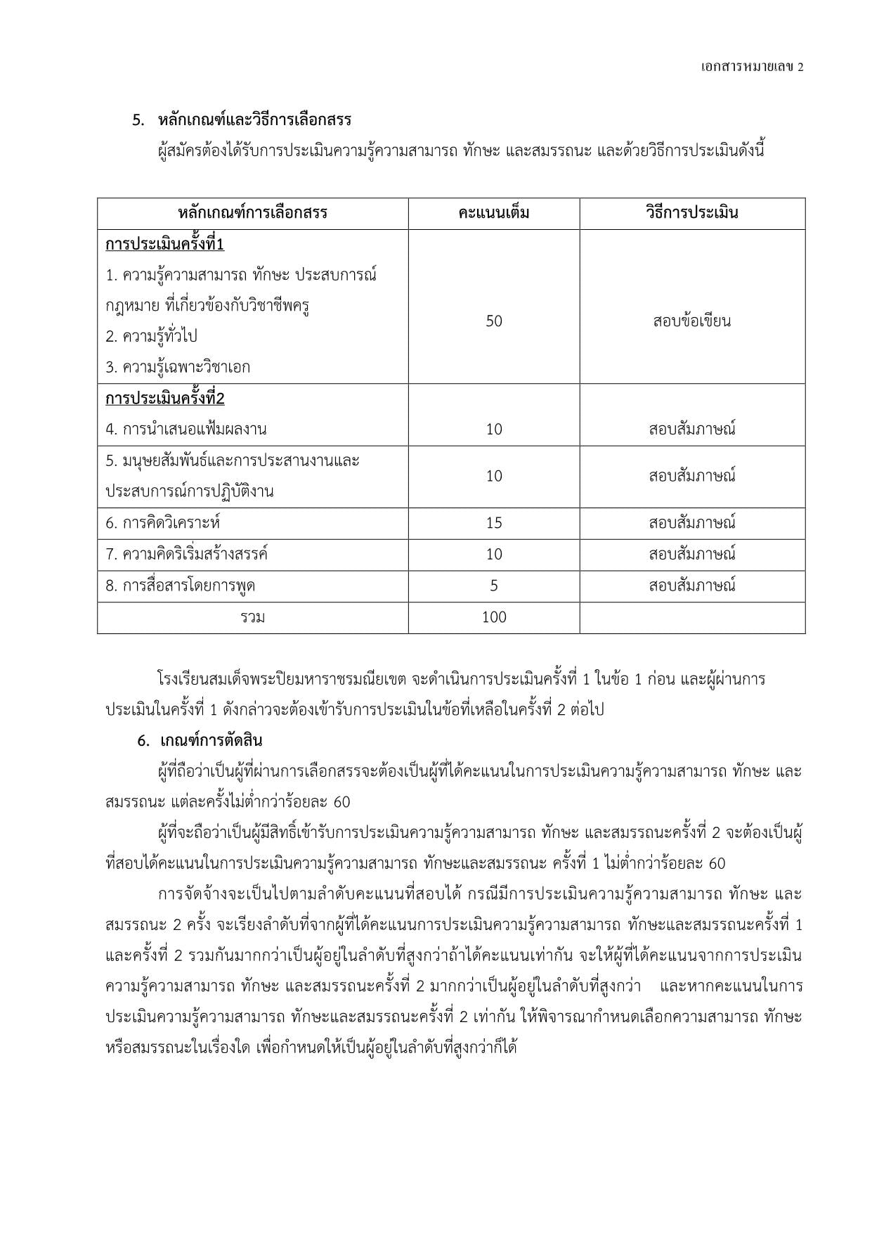 โรงเรียนสมเด็จพระปิยมหาราชรมณียเขต  เปิดสอบพนักงานราชการครู 6 อัตรา  สมัคร 14-20 ตุลาคม 2563