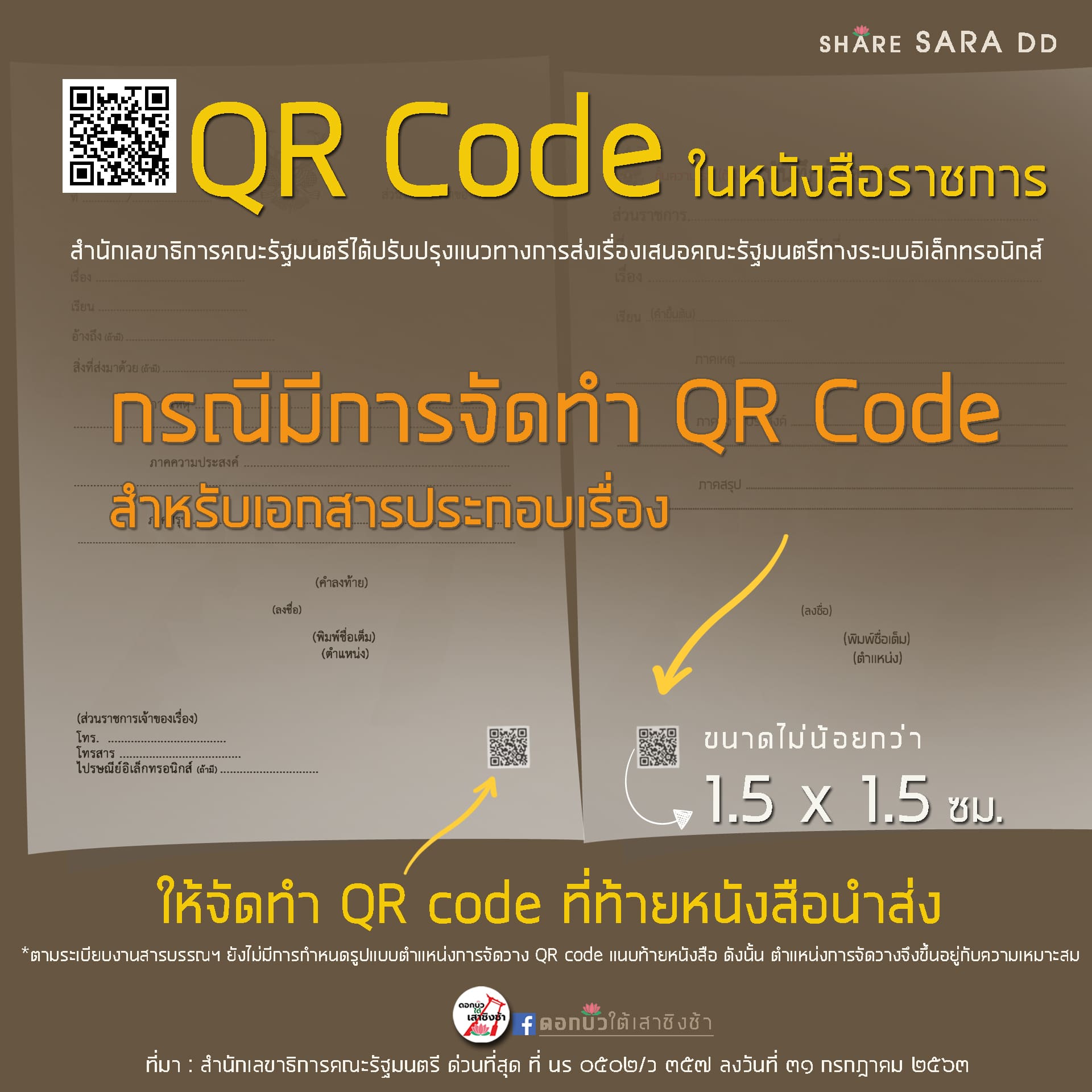 "QR Code" ในหนังสือราชการ 