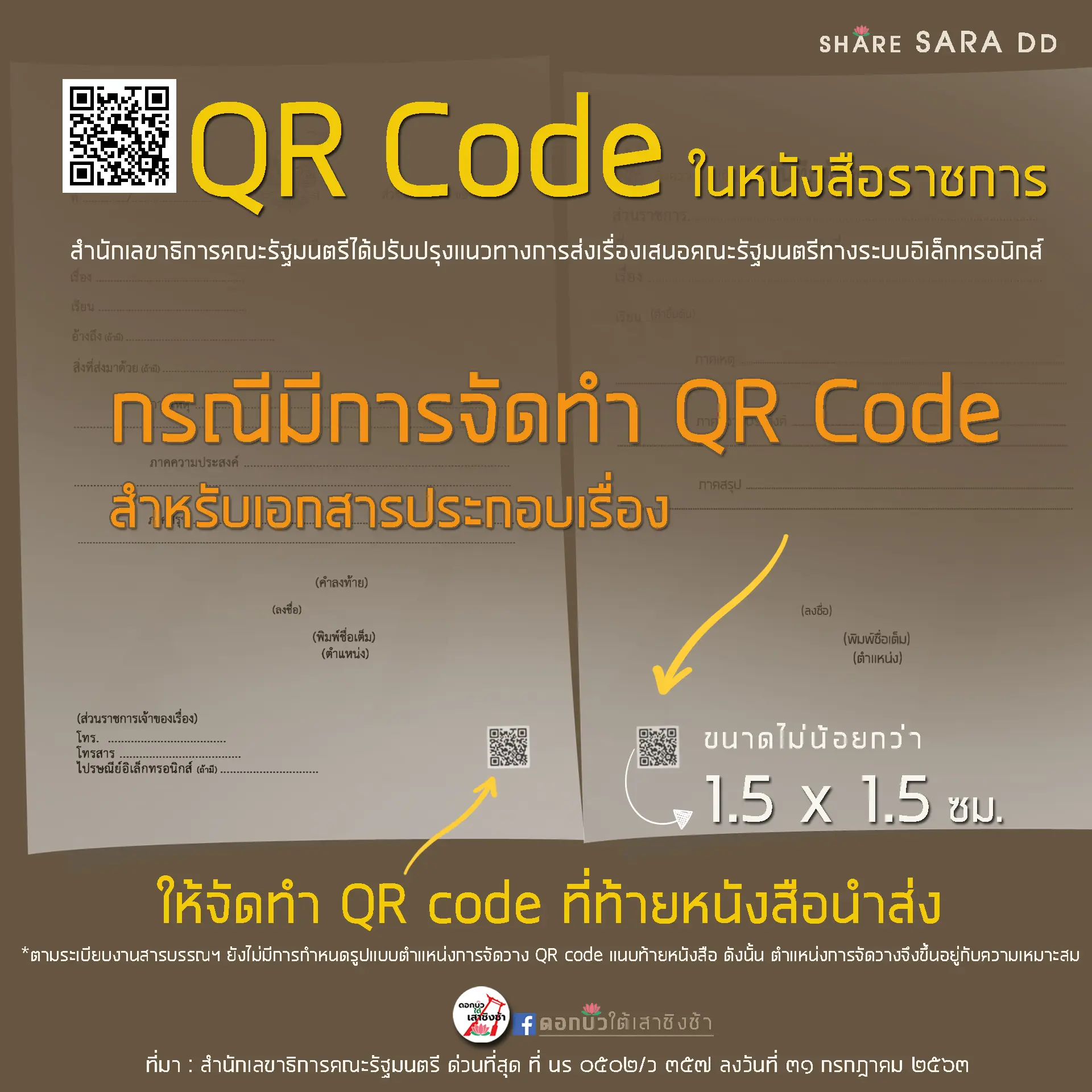 "QR Code" ในหนังสือราชการ 