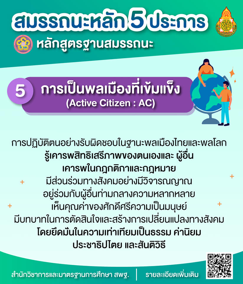 นิยามและองค์ประกอบ ของ 5 สมรรถนะที่เด็กไทยควรมี ในหลักสูตรใหม่ "หลักสูตรฐานสมรรถนะ"