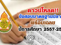 ดาวน์โหลด ข้อสอบเผยแพร่ ข้อสอบมาตรฐานปลายปี พร้อมเฉลย ปีการศึกษา 2557-2562