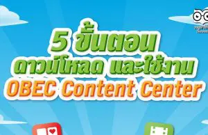 5 ขั้นตอนง่ายๆ สำหรับการดาวน์โหลดและใช้งานแอปพลิเคชัน OBEC Content Center ฟรี!!