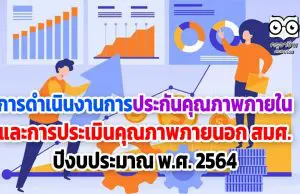 การดำเนินงานการประกันคุณภาพภายใน และความเคลื่อนไหวเกี่ยวกับการประเมินคุณภาพภายนอกจาก สมศ. ปีงบประมาณ พ.ศ. 2564