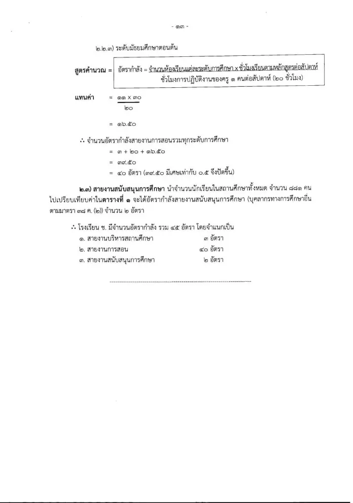 ก.ค.ศ.ปรับปรุงเกณฑ์อัตรากำลัง ว.23/2563 นักเรียน 120 คนมีรอง ผอ. ได้ 1 คน -ผอ. รองผอ. ต้องมีชั่วโมงสอน