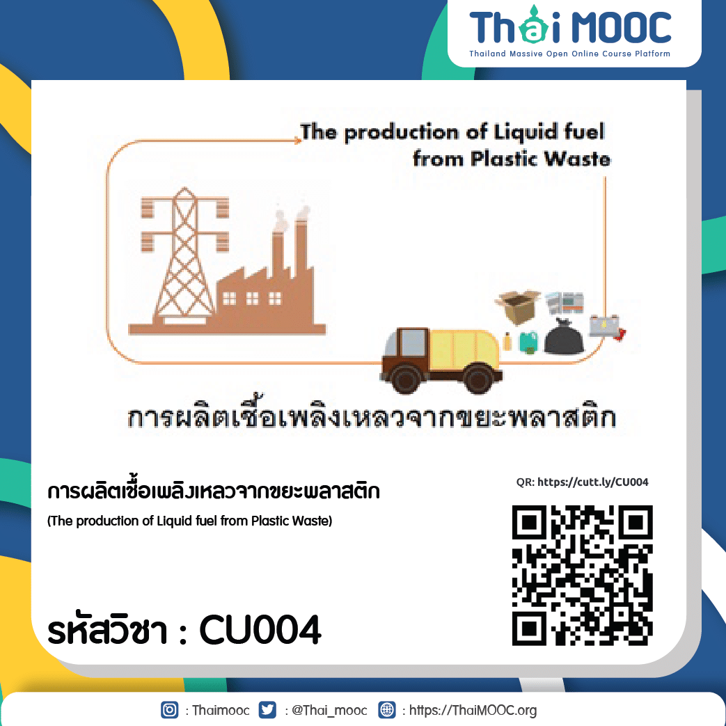 CU004 การผลิตเชื้อเพลิงเหลวจากขยะพลาสติก