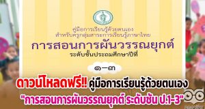 ดาวน์โหลดฟรี!! คู่มือการเรียนรู้ด้วยตนเอง เรื่อง "การสอนการผันวรรณยุกต์ ระดับชั้น ป.1-3" โดยหน่วยศึกษานิเทศก์ สำนักการศึกษา กรุงเทพมหานคร
