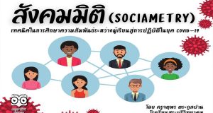 สังคมมิติ เทคนิคในการศึกษาความสัมพันธ์ ระหว่างผู้เรียนสู่การปฏิบัติในยุค COVID-19