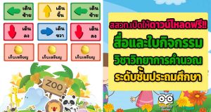 สสวท.เปิดให้ดาวน์โหลดฟรี!! สื่อและใบกิจกรรมประกอบการจัดการเรียนรู้ วิชาวิทยาการคำนวณระดับชั้นประถมศึกษา