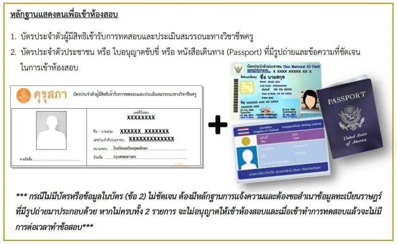 ข้อปฏิบัติในการเข้ารับการทดสอบและประเมินสมรรถนะทางวิชาชีพครู ด้านความรู้และประสบการณ์วิชาชีพ ตามมาตรฐานวิชาชีพครู ครั้งที่ 1 พ.ศ. 2564