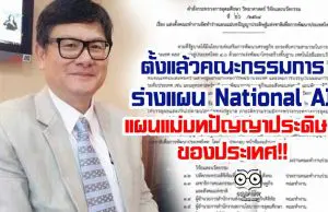 ตั้งแล้วคณะกรรมการร่างแผน National AI แผนแม่บทปัญญาประดิษฐ์ ของประเทศ