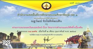 แบบทดสอบออนไลน์ เรื่อง วิทยาการคำนวณและโค้ดดิ้งเบื้องต้น ผ่าน 60% รับเกียรติบัตรทางอีเมล โดย สพป.ชัยภูมิเขต 1