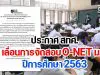ประกาศ สทศ.เลื่อนการจัดสอบ O-NET ม.6 ปีการศึกษา 2563