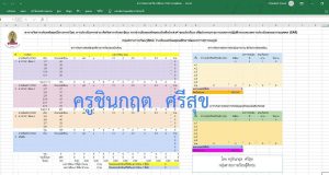 แจกฟรี!! ตารางวิเคราะห์ผลสัมฤทธิ์ทางการเรียนของนักเรียน ประกอบรายงาน SAR โดย Kru.Chinakrit