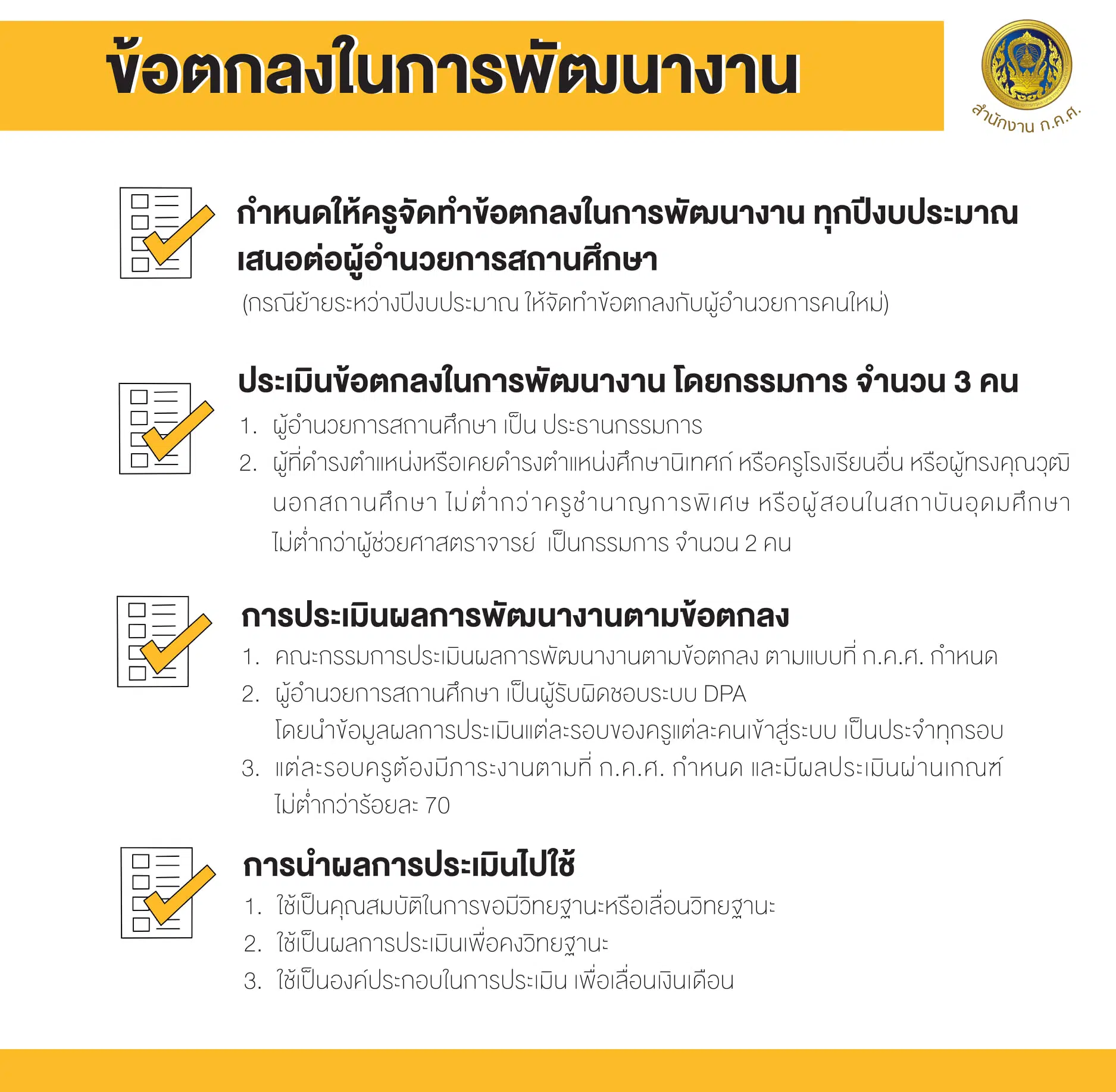 ข้อตกลงในการพัฒนางาน หรือ PA คืออะไร