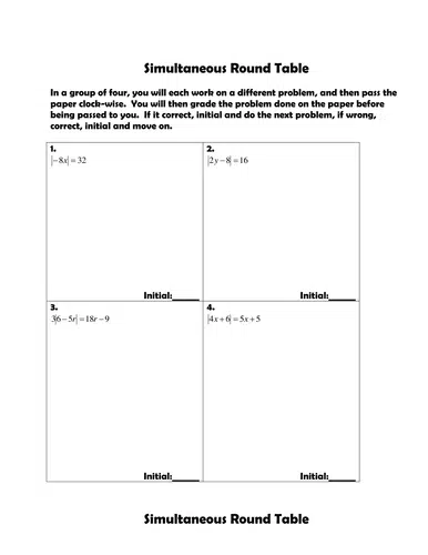 Simultaneous round table