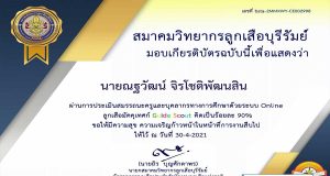 แบบทดสอบออนไลน์ เรื่อง ลูกเสือมัคคุเทศก์ Guide Scout โดยสมาคมวิทยากรลูกเสือบุรีรัมย์