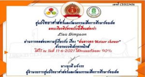 แบบทดสอบออนไลน์​ความรู้ เรื่อง ฝนดาวตก ผ่านเกณฑ์ 80% รับเกียรติบัตรได้ที่อีเมล โดยศูนย์วิทยาศาสตร์และวัฒนธรรมเพื่อการศึกษาร้อยเอ็ด