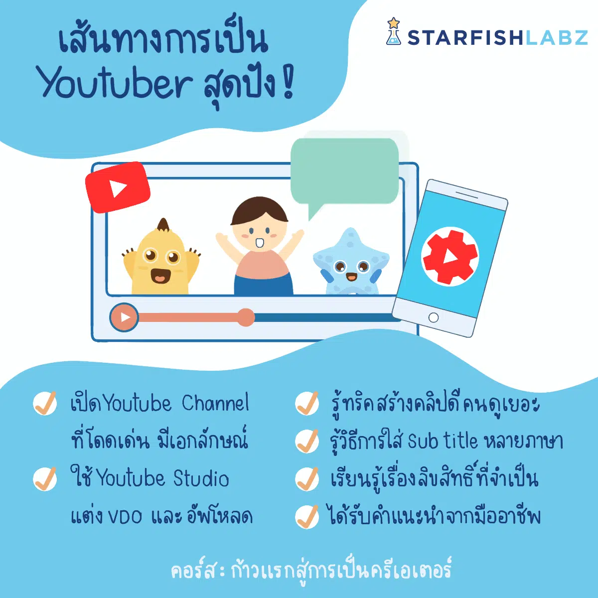 ห้ามพลาด!! 3 คอร์สเรียนออนไลน์ สุดเด็ด สำหรับสาย Creative เรียนฟรี มีใบประกาศ จากStarfish Labzx