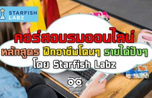 แนะนำคอร์สอบรมออนไลน์ หลักสูตร ฝึกอาชีพโดนๆ รายได้ปังๆ โดย Starfish Labz