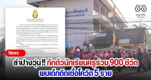 ลำปางวุ่น! กักตัวนักเรียนครูร่วม 900 ชีวิต พบเด็กติดเชื้อโควิด 5 ราย