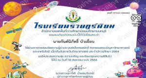 กิจกรรมตอบปัญหาวิทยาศาสตร์และเทคโนโลยี ผ่านเกณฑ์ร้อยละ 70 รับเกียรติบัตรทันที โดยกลุ่มสาระการเรียนรู้วิทยาศาสตร์และเทคโนโลยี โรงเรียนราษฎร์นิยม
