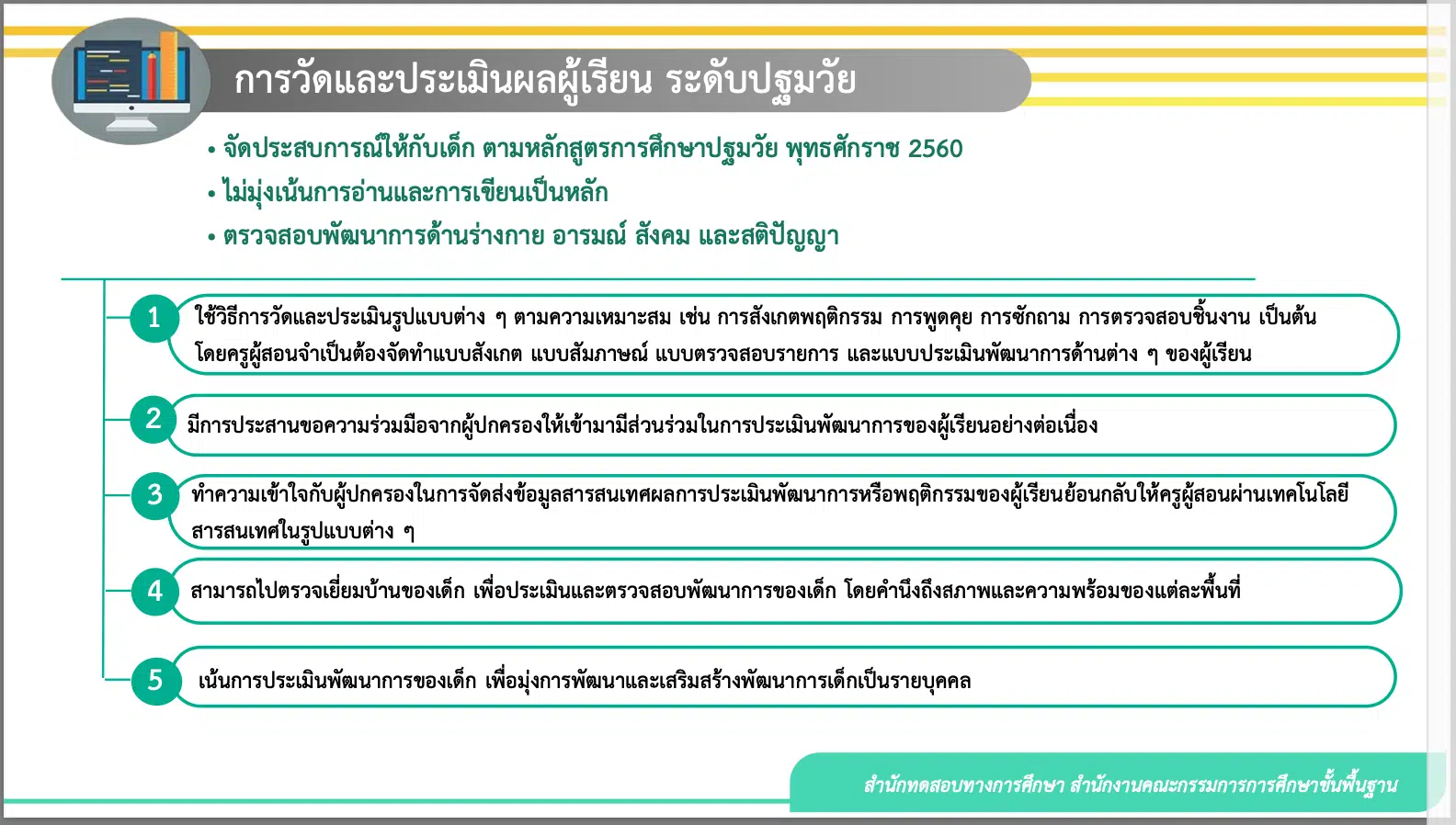 แนวทางการวัดและประเมินผลในชั้นเรียน ในสถานการณ์การแพร่ระบาดของโรคติดเชื้อไวรัสโคโรนา 2019 (COVID-19)