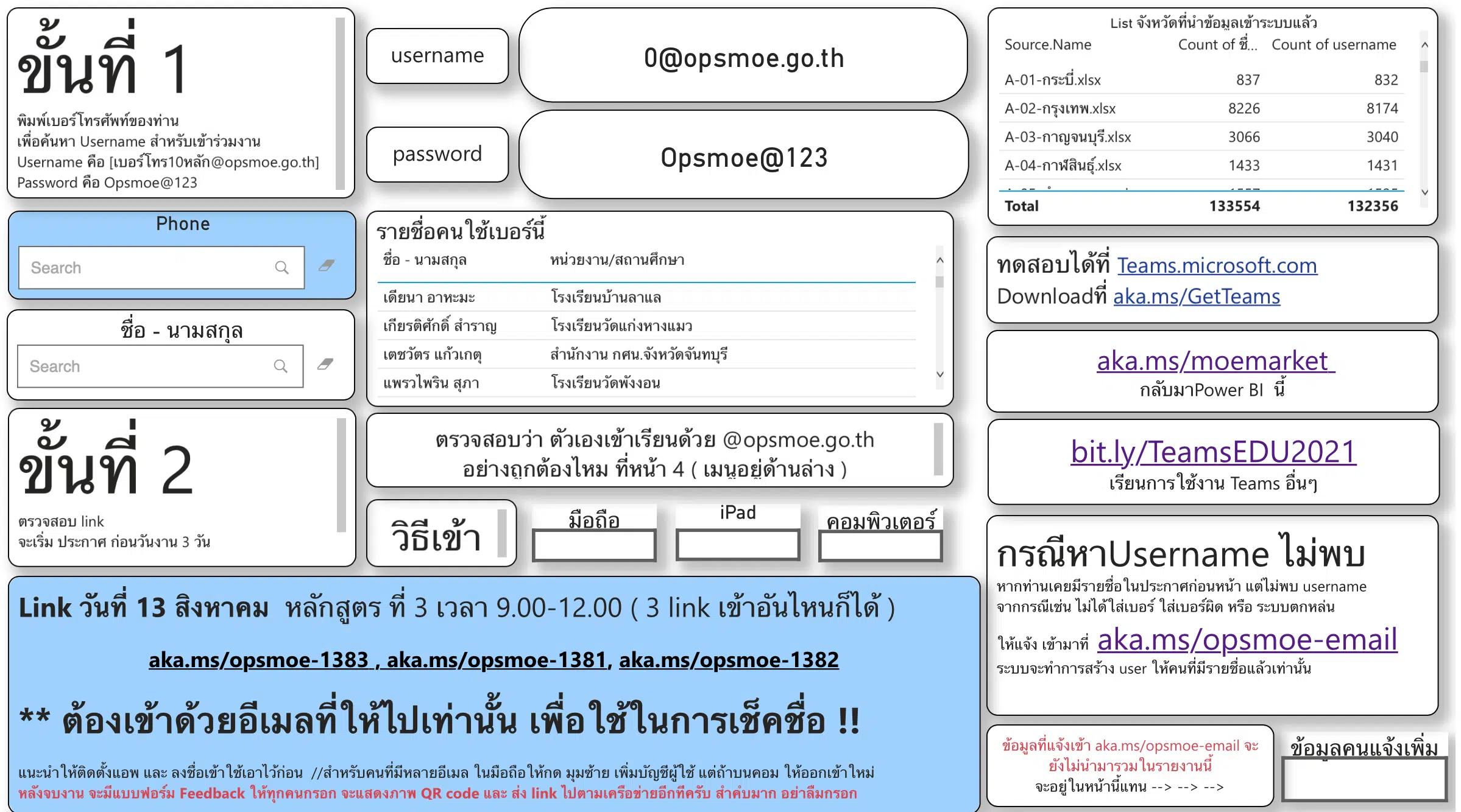 ลิงก์เข้าอบรมหลักสูตรที่ 3 “โครงสร้างศธ. เส้นทางสิชาชีพครูจะก้าวเดินไปทิศทางใด” ตลาดนัดการเรียนรู้ออนไลน์วังจันทรเกษม วันที่ 13 สิงหาคม 2564 เวลา 09.00 น.