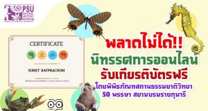 พลาดไม่ได้!! นิทรรศการออนไลน์ ความรู้เกี่ยวกับระบบนิเวศและสิ่งมีชีวิตในภาคใต้ของไทย รับเกียรติบัตรฟรี โดยพิพิธภัณฑสถานธรรมชาติวิทยา ๕๐ พรรษา สยามบรมราชกุมารี