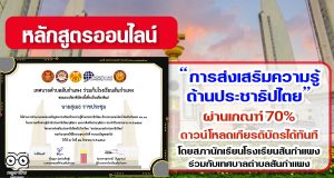 แบบทดสอบแแนไลน์ การส่งเสริมความรู้ด้านประชาธิปไตย ผ่านเกณฑ์ 70% ดาวน์โหลดเกียรติบัตรได้ทันที โดยสภานักเรียนโรงเรียนสันกำแพง ร่วมกับเทศบาลตำบลสันกำแพง